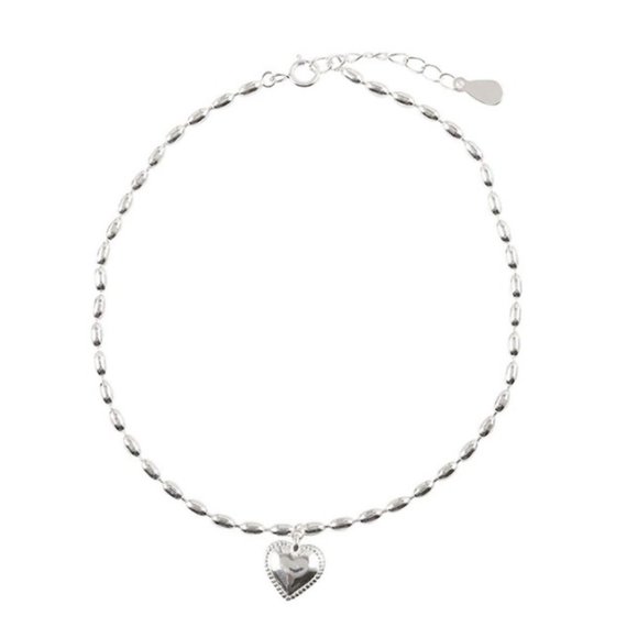 NEW Sterling Silver HEART Bracelet - Picture 2 of 3